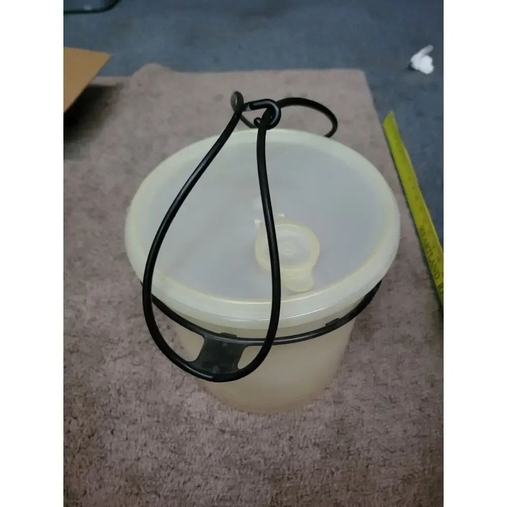 Vintage 10” Tall Tupperware Jumbo Canister With CARIOLIER HANDLE